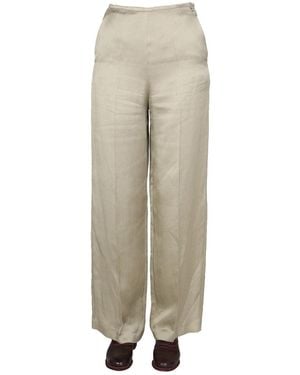 Alysi Satin Pants - Natural