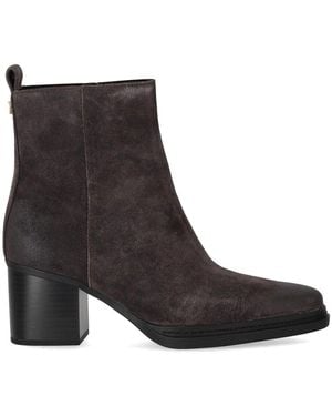 Michael Kors Lex Chocolate Heeled Ankle Boot - Black