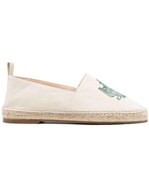 Maison Kitsuné Espadrilles Mit Logo-Stickerei - Natur