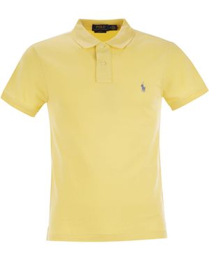 Polo Ralph Lauren Slim Fit Pique Polo -Hemd - Gelb