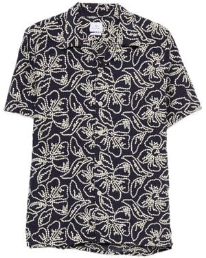 Paul Smith Cotton Blend Printed Shirt - Black