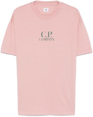 C.P. Company T-Shirt Mit Logo - Pink