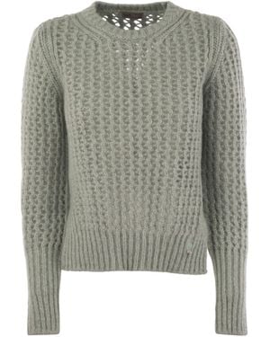 Herno Knitwear In Alpaca En Wool Garn - Grijs