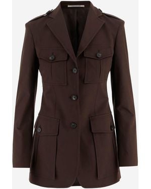 Tagliatore Stretch Cotton Jacket - Brown
