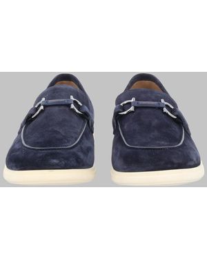 Ferragamo Mocassino Informale Ornamento "Gancini" - Blue