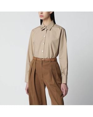 Rohe Shirt With Double Collar - Brown