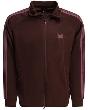Needles "Poly Smooth" Zippered Sweatshirt - Brown