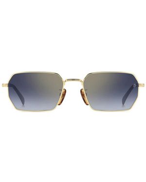 David Beckham Sonnenbrille Db 1174/S Rhl1 V Schwarz/Blauer Spiegel Herren - Grau