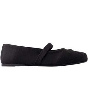 Marni Schwarze Synthetik-Ballerinas Mit Runder Spitze
