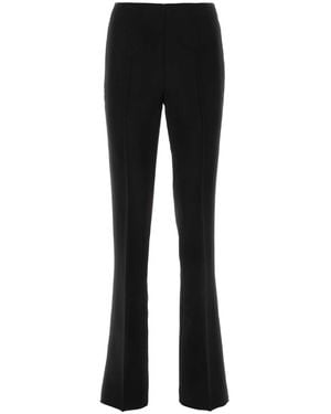 Ferragamo Crepe Pant Viscose - Black