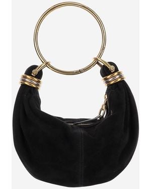 Chloé Pulsera de brazalete Mini cuero - Negro