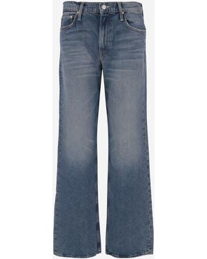 Mother Moeder Stretch Katoenen Jeans - Blauw