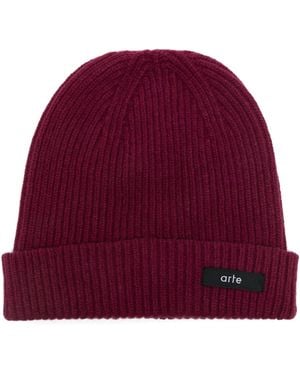 Arte' Label Beanie - Green