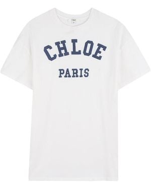 Chloé Vestito Maxi T Shirt - White
