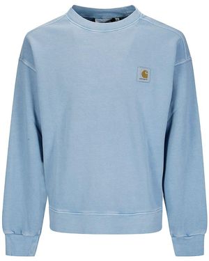 Carhartt Nelson Sweatshirt Mit Logo-Patch - Blau