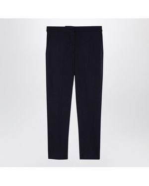 Max Mara Viscose Blend Trousers - Blue