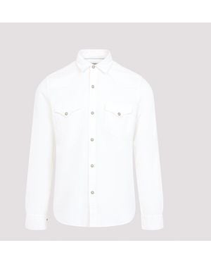 Canali Wester Pocket Shirt - White