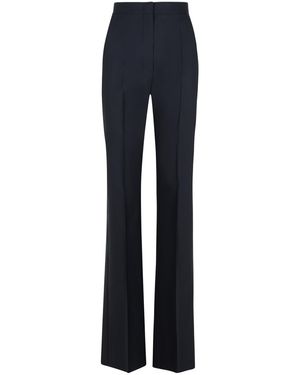 Max Mara 'Delfino' schwarze Virgin Woll Mischhose - Blau