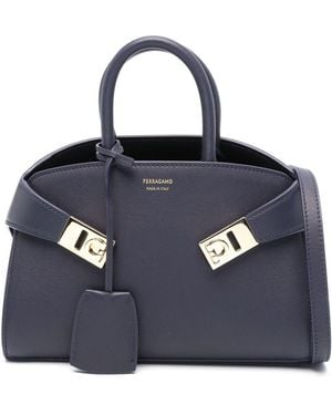 Ferragamo Shopper Mit Logo-Print - Blau