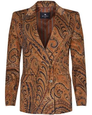 Etro Jacke aus Baumwollmischung. - Braun