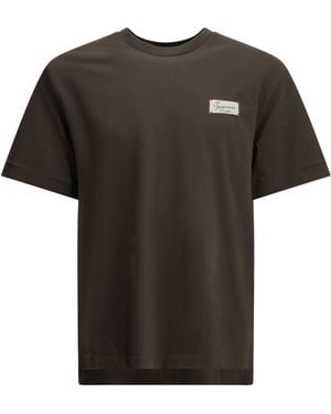 Jacquemus "Le Montaigne Mc" Crew Neck T Shirt - Black