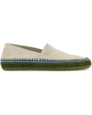 Loewe Chalk Suede Paula S Ibiza Rio Espadrilles - Green