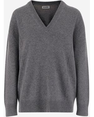 Jil Sander Wool Blend Swater - Grigio
