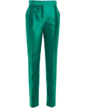 Alberta Ferretti Satinhose - Grün
