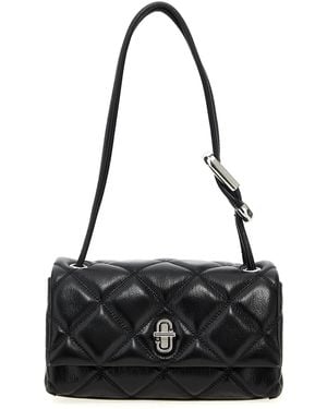 Marc Jacobs 'The Quilted Mini Dual' Shoulder Bag - Black