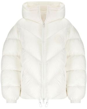 Elisabetta Franchi Ivory Padded Jacket - White