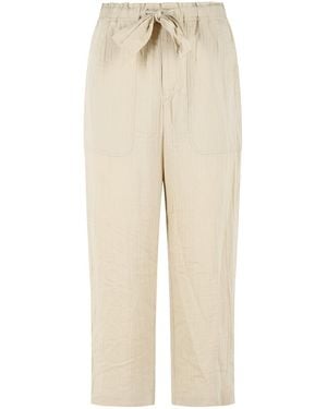 Isabel Marant 'Bilna' Cotton Blend Trousers - Natural