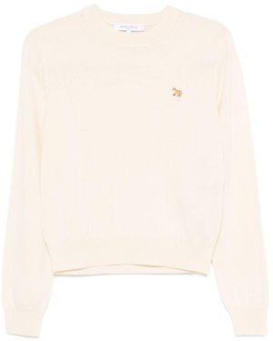 Maison Kitsuné Maison Kitsune 'Baby Fox Wollspringer - Natur