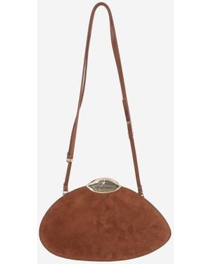Benedetta Bruzziches Belle de Jour Wildledertasche - Braun