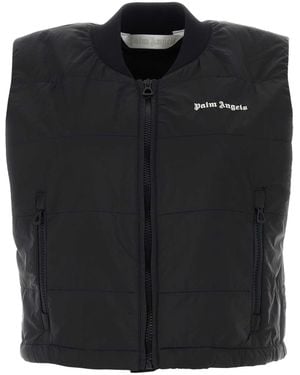 Palm Angels Nylon Vest - Black
