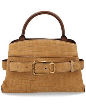 Marc Jacobs Suede Cow Leather Handbag - Brown