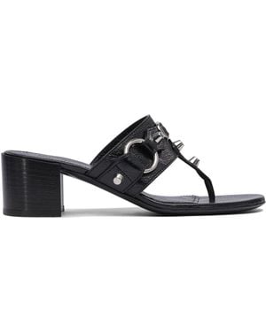 Balenciaga "City" 50Mm Sandals - Black
