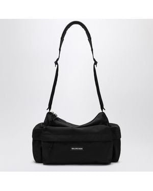 Balenciaga Small Nylon Travel Bag - Black