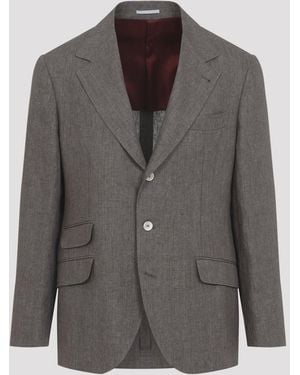 Brunello Cucinelli Blazers - Grey