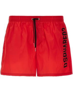 DSquared² Midi Boxer Shorts - Red