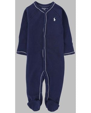 Polo Ralph Lauren Baby Solid One-Piece Coverall - Blue