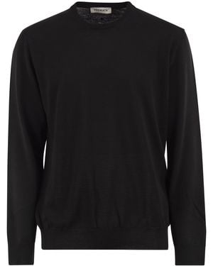 Premiata Merino Wool Crew-Neck Jumper - Black