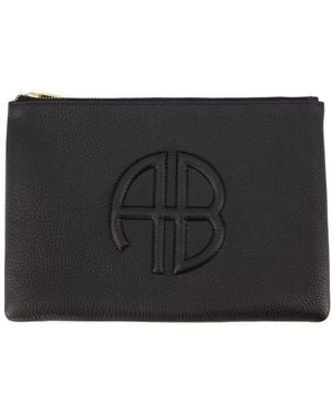 Anine Bing Lili Pouch Leather Black - Zwart