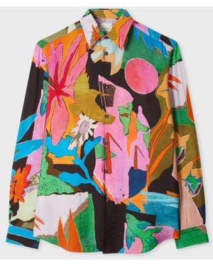 Paul Smith Heren S/c Getailleerd Overhemd - Groen