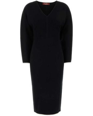 MM STUDIO Emiro Viscose-Blend Dress - Black