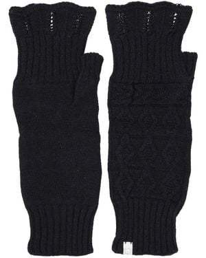 Antipast Guantes De Punto Negros