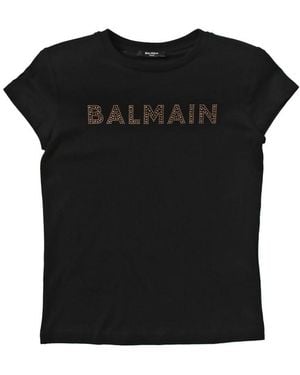 Balmain Mc Logo T Shirt - Black
