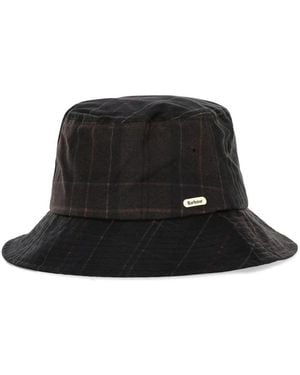 Barbour Hazelwood Tartan Bucket Hat - Black