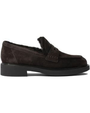 Gianvito Rossi "Harris" 20 Mm Loafers - Black