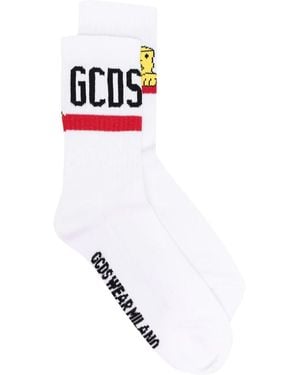 Gcds Bestickte Baumwollsocken - Rot