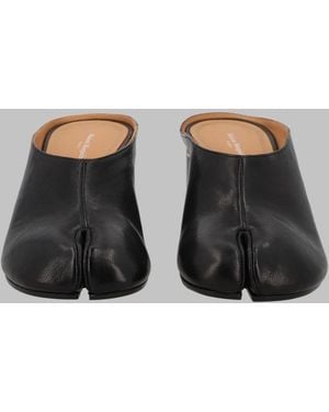 Maison Margiela Mules Tabi Leather - Gray
